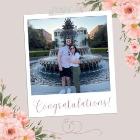 To Mr. & Mrs. Beck, wishing you both all the best as you take your first steps as a married couple this Saturday. Congratulations!