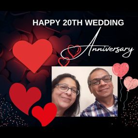 Twenty years later, and still going strong! Congratulations, Mimi and Shaun, on this amazing milestone!