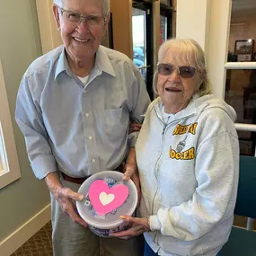 Please say hello to Vernis and Ramona Godfrey! They always share goodies with us for the holidays. They have been with State Farm for 40 years. I had the pleasure of listening to them tell their love story today. They met in 1949, and married 3 weeks after they met! 75 years of marriage. They shared how happy of a life they lived and their love and admiration for each other. We should all be so lucky! It brought a tear to my eye for sure! Shared with permission from both of them. #happyvalentine