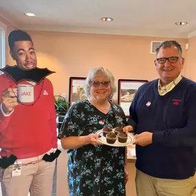 Happy #nationalchocolatecupcakeday   Mimi, Pete and Jake are celebrating!  
#statefarm #insurance #statefarmagent #statefarminsurance #cupcake #chocolate #fyp #yum #jakefromstatefarm #indiana #brownsburg #hendrickscounty #avonindiana #plainfieldindiana #pittsboroindiana #liztonindiana