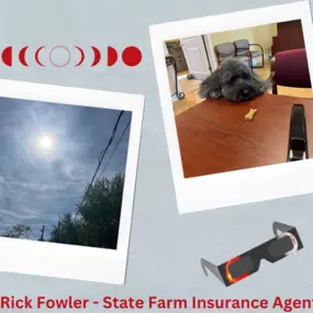 Rick Fowler - State Farm Insurance Agent 
Solar Eclipse from Orlando at 4PM and Bailey the desk shark!