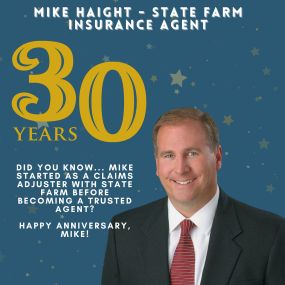 Did you know... Mike started as a claims adjuster with state farm before becoming a trusted agent?

Happy anniversary, Mike!