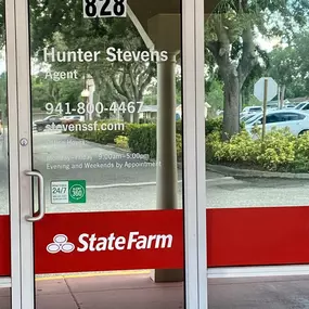 Hunter Stevens - State Farm Insurance Agent Office Door