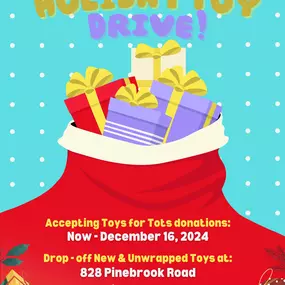 Hunter Stevens - State Farm Insurance Agent is hosting a Toys for Tots toy drive this year. Come drop off unwrapped toys now until December 16!