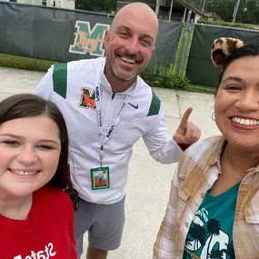 Kat & Kaylee delivering Chick-fil-A to the football team at Mandarin High! Go Mustangs!!!!