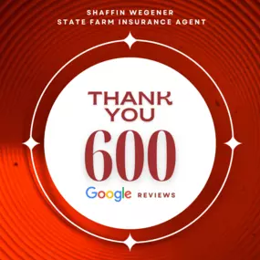 Thank you for 600 Google reviews! We are so grateful for our customers that have taken the time to share their experiences with us! Call us today to get a free auto insurance quote!