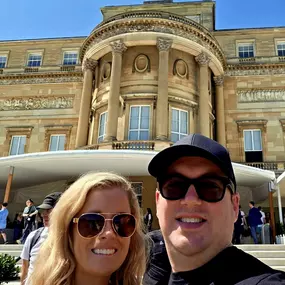 Just casually hanging out at the palace… still waiting for our royal invitation.