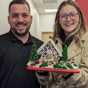 Enterprise Rental Car held a Gingerbread Making Contest with a few local State Farm offices, and guess who won? Thanks to my office manager, Sarah Crabtree, WE ARE THE CHAMPIONS!