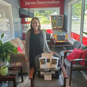 Jaron Snoeyenbos - State Farm Insurance Agent
Stephanie stopped by to pick up some art supplies for her class. Enjoy!