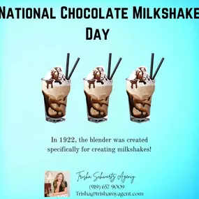 Happy National Chocolate Milkshake day from Trisha Schwartz's office!