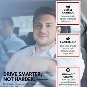 Smooth rides, happy passengers.
Adopting smarter driving habits, whether for work or leisure, can significantly improve both your car and your wallet.