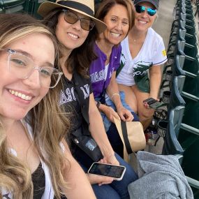 Sue ball State Farm Insurance agent and team our supporting the Rockies baseball team!