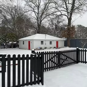 The snow in Georgia at Matt Frye's State Farm