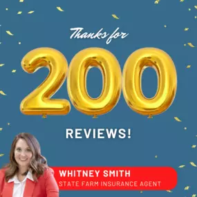 Thank you for 200 Google reviews!