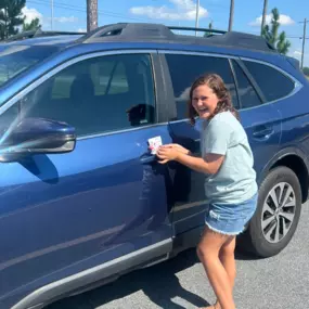 Spreading kindness and cheer We’ve been having fun ducking Jeeps, bucking Broncos, and Moo Mooing Subarus the past week, with lots more to come! If we’ve missed you so far, stop by our office in Downtown Moultrie anytime to snag yours, or keep your fingers crossed for a future date! We’re stocked and ready for more!