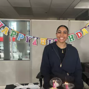 Happy birthday to Sabereen! You are a bright light in our office, and we are so thankful for all that you do in the agency. Hope your day is full of love and joy! Cheers to another great year!