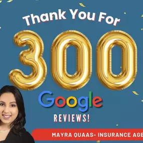 Thank you for 300 Google reviews!!!