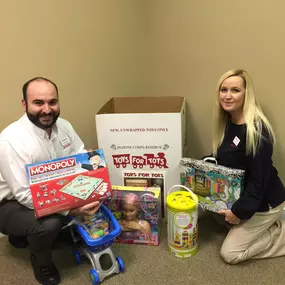 So thankful to be a part of the Toys for Tots drive this year