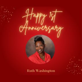 Happy anniversary Ruth! Happy to have you on the team!