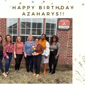 We had 2 special Birthday's to CELEBRATE in February! Barbara & Azaharys. We hope all your birthday wishes come true!!