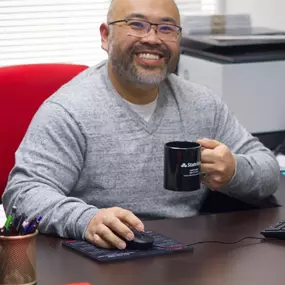 Starting the day with a cup of coffee!