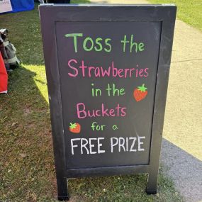 We are here all day today and tomorrow at the Hartford Strawberry Festival! We have our famous bucket toss game, but this time with strawberries ???? make sure to swing by for a free prize, say hi, and grab some swag! 
Don’t forget to eat some strawberry shortcake while you are here as well ????❤️????