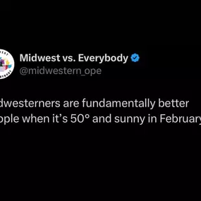 Facts! The next few days even if it’s not sunny you’ll catch me in a fabulous mood. 50 degrees in Michigan in February makes it feel like it’s 82 degrees in July, dress accordingly for the heat wave.