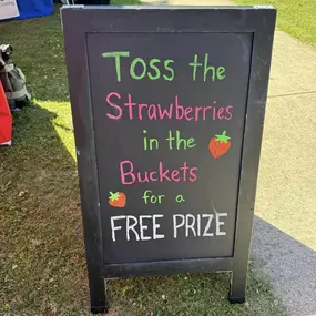 We are here all day today and tomorrow at the Hartford Strawberry Festival! We have our famous bucket toss game, but this time with strawberries ???? make sure to swing by for a free prize, say hi, and grab some swag! 
Don’t forget to eat some strawberry shortcake while you are here as well ????❤️????