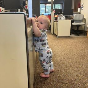 Office cleaner caught showing up to work barefoot…but atleast right on time!