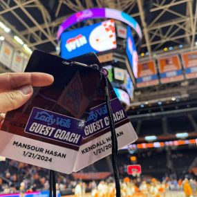 I don’t want to say we had anything to do with the win…but.  What an awesome experience it was to get a behind the scenes look at such an accomplished program. World class!  Great W for the Lady Vols.