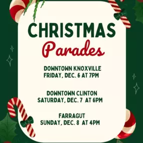 If this cold weather hasn’t gotten you feeling festive, a Christmas parade sure will! ❄️????We are thrilled to be part of three local Christmas Parades this weekend