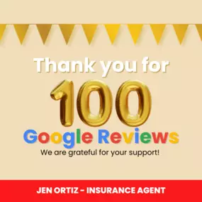 Thank you for 100 Google reviews!