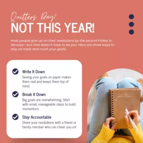 Are you sticking to your resolutions? Don’t let Quitters Day be your story this year. ???? Which tip resonates with you the most?