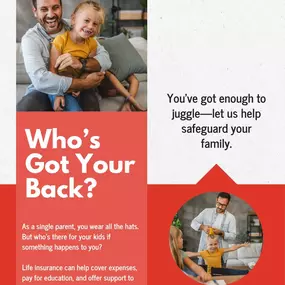 If something were to happen to you as a single parent, who would step in for your family? Life insurance can help cover expenses, fund education, and lighten the load for those who step up to care for your loved ones. You’re already juggling so much—let’s take one worry off your plate. Ready to explore your options? Let’s chat today.