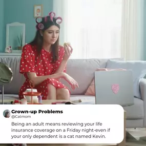 When you're an adult, and Friday night means reviewing your life insurance.