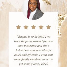 Thanks for the kind words for Raquel, Kristine!