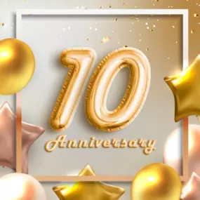 Ten years have flown by! I am so fortunate to have served the community for a decade! I sincerely appreciate my customers, team, family, and friends for their continued support. I look forward to many more years serving you all!