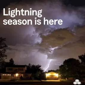 A few things you can do to stay safer during lightning season include watching for storms, staying inside if you hear thunder and avoiding touching electronic equipment, faucets or metal during a storm.