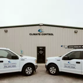 Climate control vans outside office