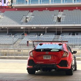 Racing into the future: Our brand is at the forefront of speed and innovation. We recently sponsored a car participating in the Super Lap Battle race at the Circuit of Americas down in Austin.