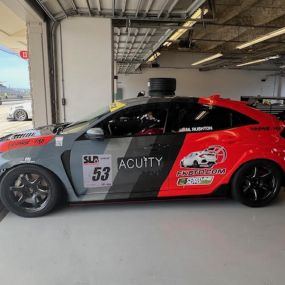 Racing into the future: Our brand is at the forefront of speed and innovation. We recently sponsored a car participating in the Super Lap Battle race at the Circuit of Americas down in Austin.