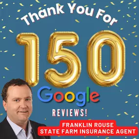 Thank you for 150 Google Reviews! We are so grateful to our customers who took the time to share their experiences with us.