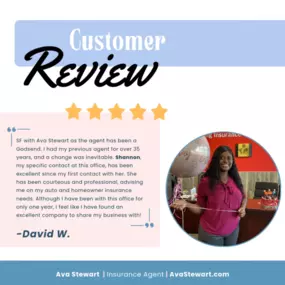 David, thank you so much for your five-star review! We are so glad that Shannon was able to help you feel not only covered but confident in the coverage you received! We are here for all your insurance needs and look forward to many more years of working with you.