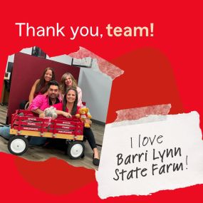 Together towards excellence! Today, I want to express my heartfelt appreciation to the brilliant minds at Barri Hollander State Farm! I and our policyholders have very much appreciated your continuous pursuit of excellence and tireless efforts! Thank you for making every day extraordinary!