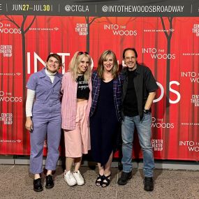 Barri Hollander and family at Into The Woods Play