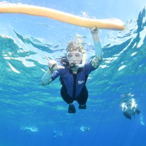 Barri Hollander snorkeling on Hawaii trip.