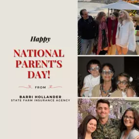 Cheers to all amazing parents! Happy National Parent's Day from Team Hollander at the Barri Hollander State Farm Office!