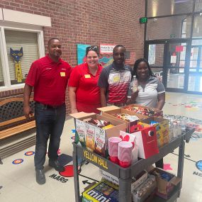 Recently, we brought a caffeine cart to Pleasant Hill Elementary to help faculty get through the day. We love doing these types of events.