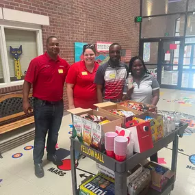 Recently, we brought a caffeine cart to Pleasant Hill Elementary to help faculty get through the day. We love doing these types of events.