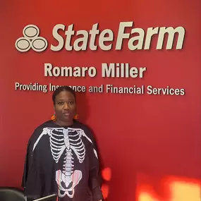 The staff dressed up! We have Rick Bobby from Talladega Nights and a skeleton. Happy Halloween!